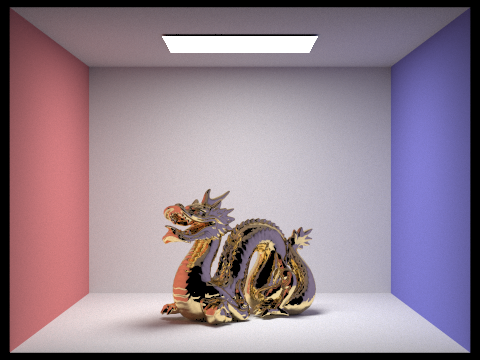 CBdragon.dae with MirrorBSDF